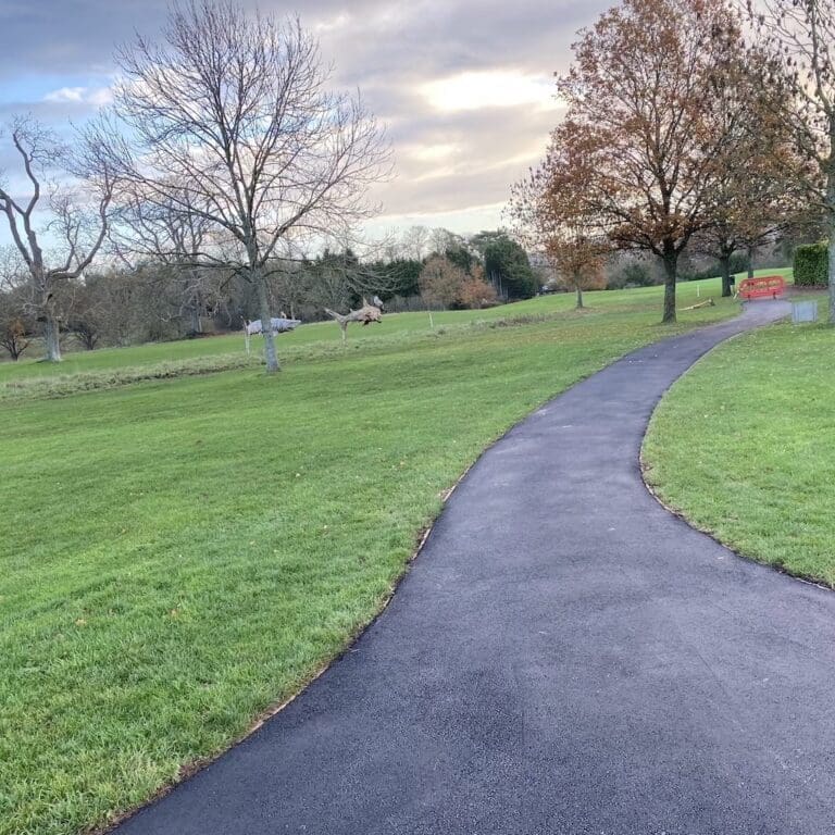 Tarmacing of a private road