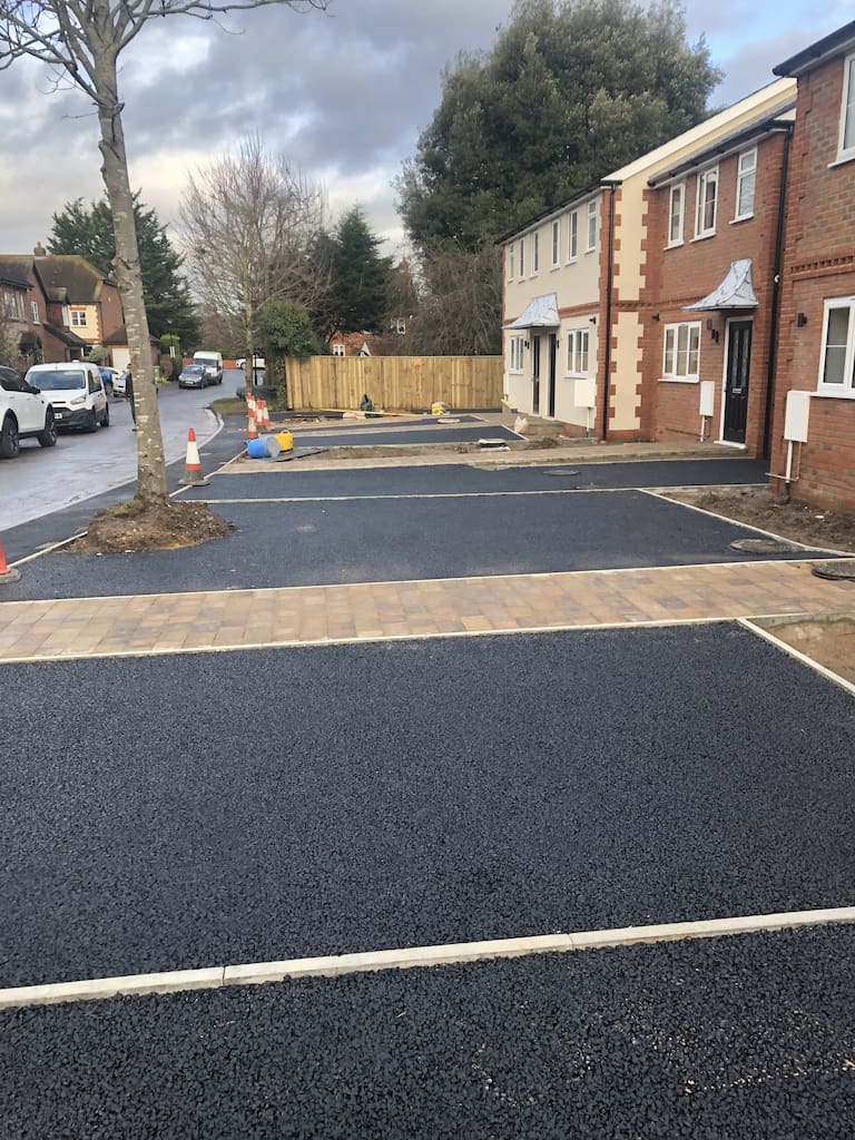Example of a tarmac driveway for a property